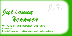 julianna heppner business card